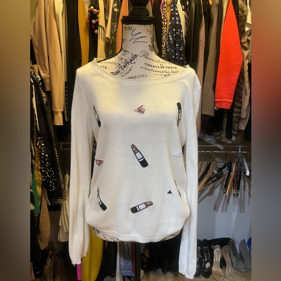 Naf Naf Paris sweater -Cream. - Picture 1 of 4